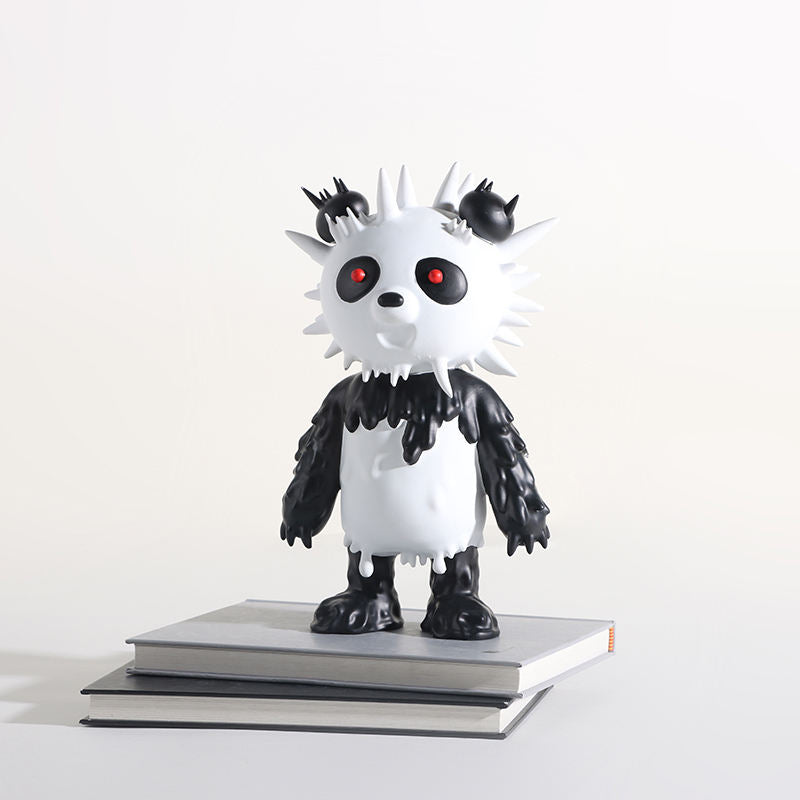Desktop White Black Resin Cute Chinese Panda Sculpture Art Craft
