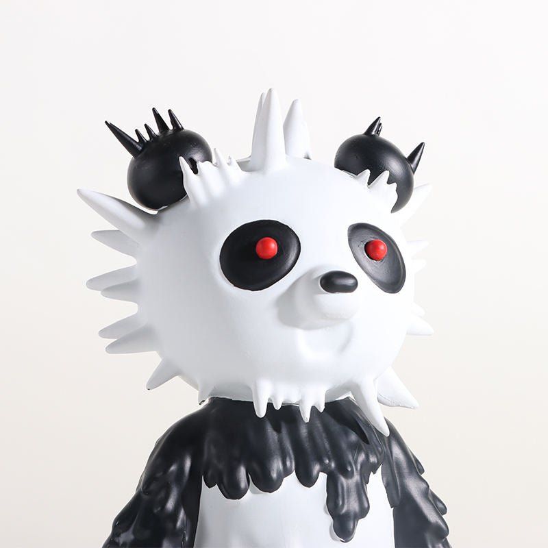 Desktop White Black Resin Cute Chinese Panda Sculpture Art Craft